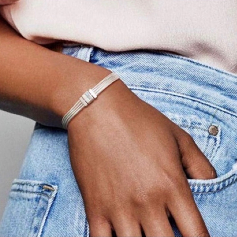 PANDORA RETIRED REFLEXIONS SNAKE CHARM BRACELET/RETIRED PANDORA HEART CLIP - Picture 6 of 10